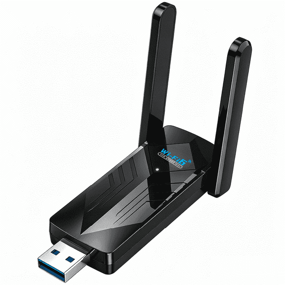 FUNNY PANDA Wireless USB WiFi Adapter, WiFi6, Dual Band, USB 3.0, AX1800, 5dBi Antennas, Bluetooth 5.3 for PC