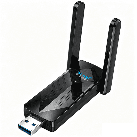 Wireless USB WiFi Adapter for PC - WiFi6 AX1800 Dual Band 5G/2.4GHz 5dBi Antennas, USB 3.0, Hotspot Mode, Bluetooth 5.3, Plug & Play for Windows 11/10/7