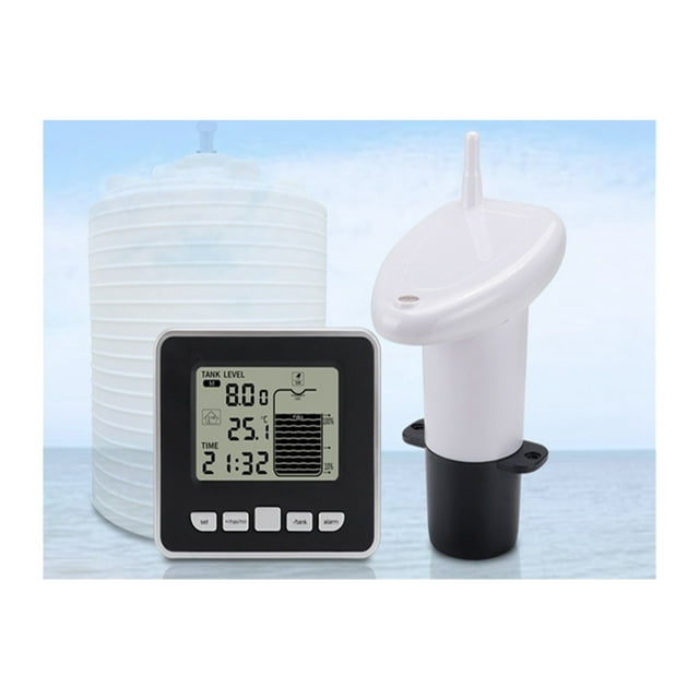 Wireless Ultrasonic Water Tank Liquid Level Meter Temperature Sensor ...