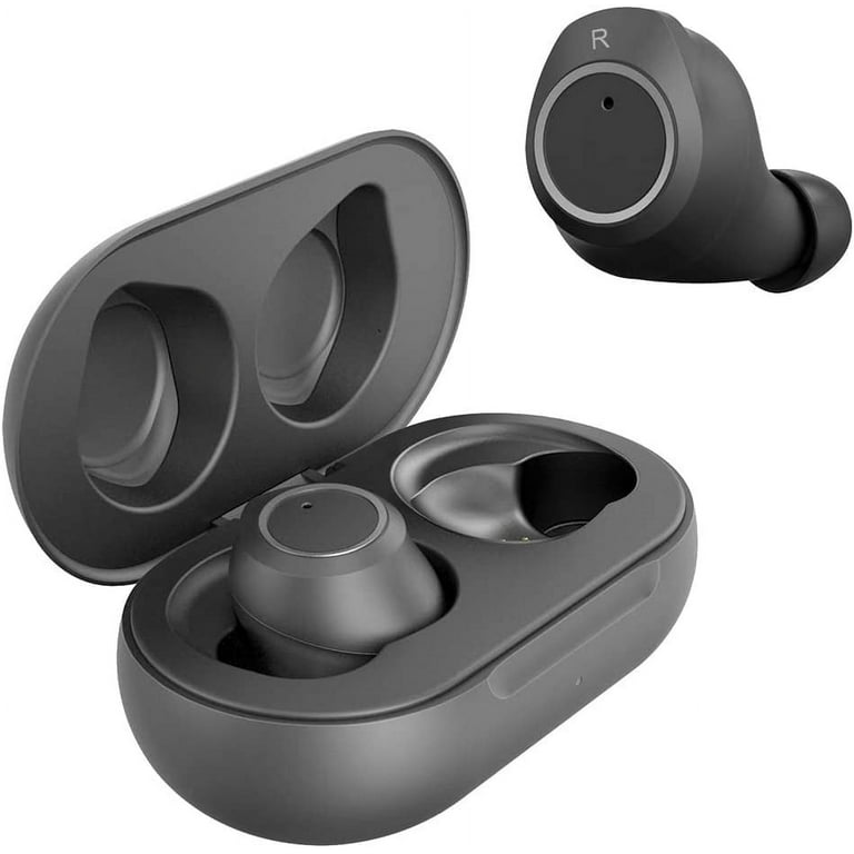 Wireless V5.2 Bluetooth Earbuds Compatible with Apple MacBook Pro 2018 2017 2016 13 16 iMac with Charging Case for In Ear Headphones. V5.2 Black