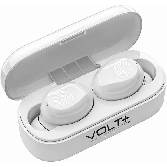 Wireless V5.3 Bluetooth Earbuds Compatible with Apple iPad Pro 13 (2024) Updated Micro Thin Case Quad Mic 8D Bass IPX7 Waterproof/Sweatproof