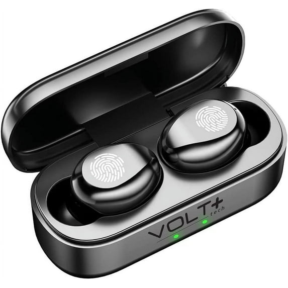 Wireless V5.3 Bluetooth Earbuds Compatible with Core Innovations CLT136401 Updated Micro Thin Case Quad Mic 8D Bass IPX7 Waterproof/Sweatproof