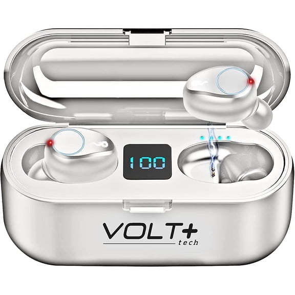 Wireless V5.3 Bluetooth Earbuds Compatible with Sony Bravia XR-85Z9J and 2,000Mah PowerBank LED Display, Mic 8D Bass IPX7 Waterproof/Sweatproof