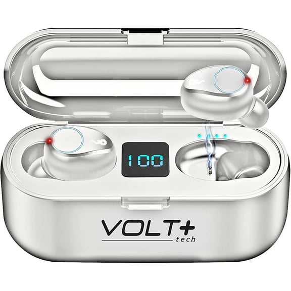 Wireless V5.3 Bluetooth Earbuds Compatible with Xiaomi 11 lite 5G NE and 2,000Mah PowerBank LED Display, Mic 8D Bass IPX7 Waterproof/Sweatproof