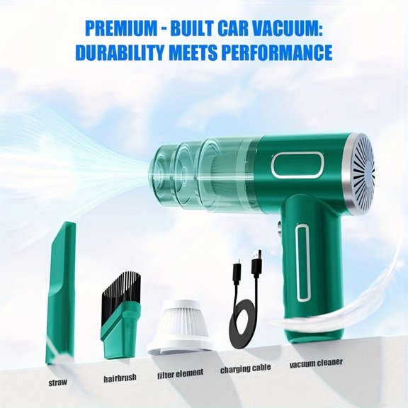 [Wireless Vacuum Cleaner] Portable Cordless Handheld Vacuum Cleaner | Upgraded Version, Cyclone Suction Wireless, Rechargeable Strong Suction for Cars/Offices/Homes