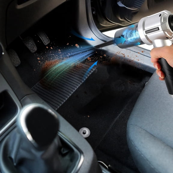 Wireless Vehicle-mounted Vacuum Cleaner, Four-in-one Multi-handheld Vacuum Cleaner, Brushless Motor, 3 Levels of Suction Power, C-shaped Charging, Suitable for Home, Car, Camping and Office.