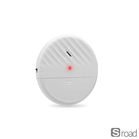 Wireless Vibration Sensor Alarm, 125dB Window Door Security Sensor With Adjustable Sensitivity For Home Office Anti-Theft Protection,white