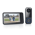 thumbnail image 1 of Wireless Video Doorbell with 4.5" IPS Display Screen, 720P HD 120° Wide Angle Door Bell Camera with Night Vision, 2-Way Intercom 1000mAh Battery Local Storage No WiFi No App for Home Security, 1 of 8