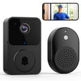 thumbnail image 1 of Wireless Video Doorbell with Camera, 2 Way Audio WiFi Smart Security Doorbell, HD Night Vision Battery Powered Real Time Monitoring, Easy No Wire Install for Home Front Door Apartment, 1 of 9