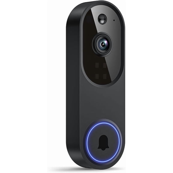 Wireless Video Doorbell Camera, Battery Powered, AI Human and Motion Detection, 2 Way Talk, Night Vision, Cloud Storage (Sold Separately), 2.4G WiFi Only, Indoor/Outdoor Surveillance