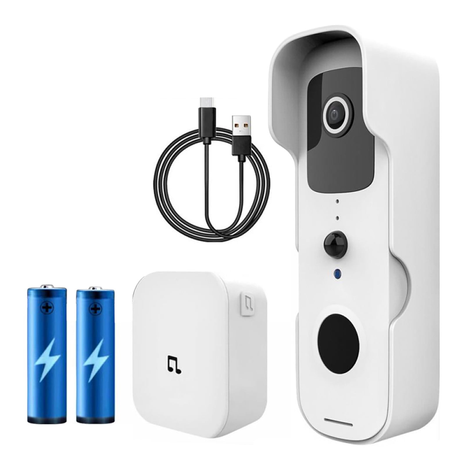 Wireless Video Doorbell Kits 1080P WiFi Doorbell Camera With Chime And