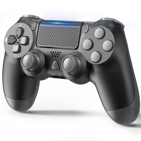 Wireless Video Game Controller Compatible with PS4/Pro/Slim Console Game Pad Accessory (Black)