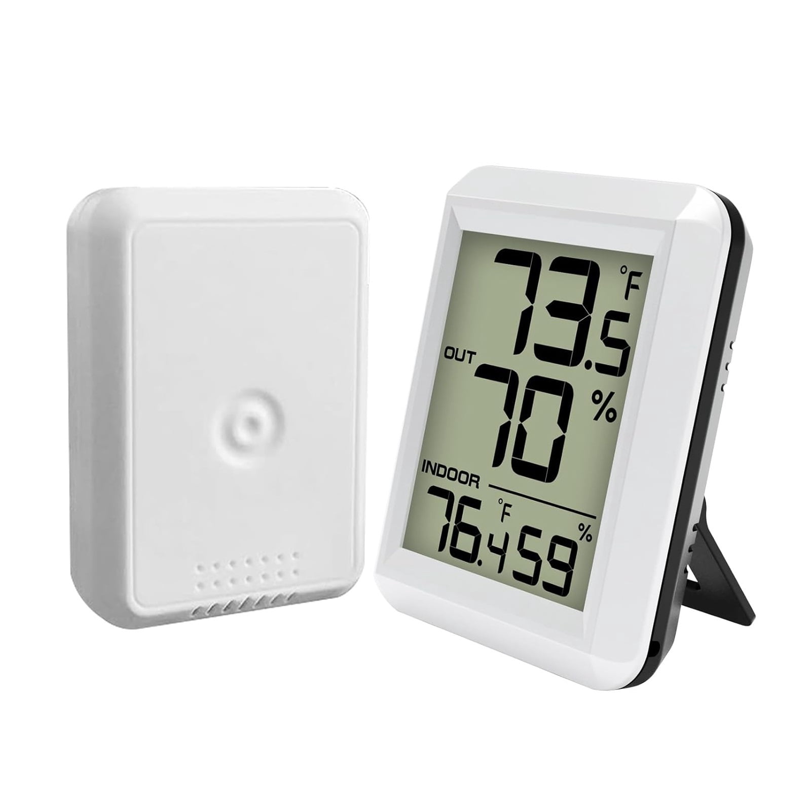 Wireless Weather Station, 328ft Remote Sensor Thermometer for Home & Garden