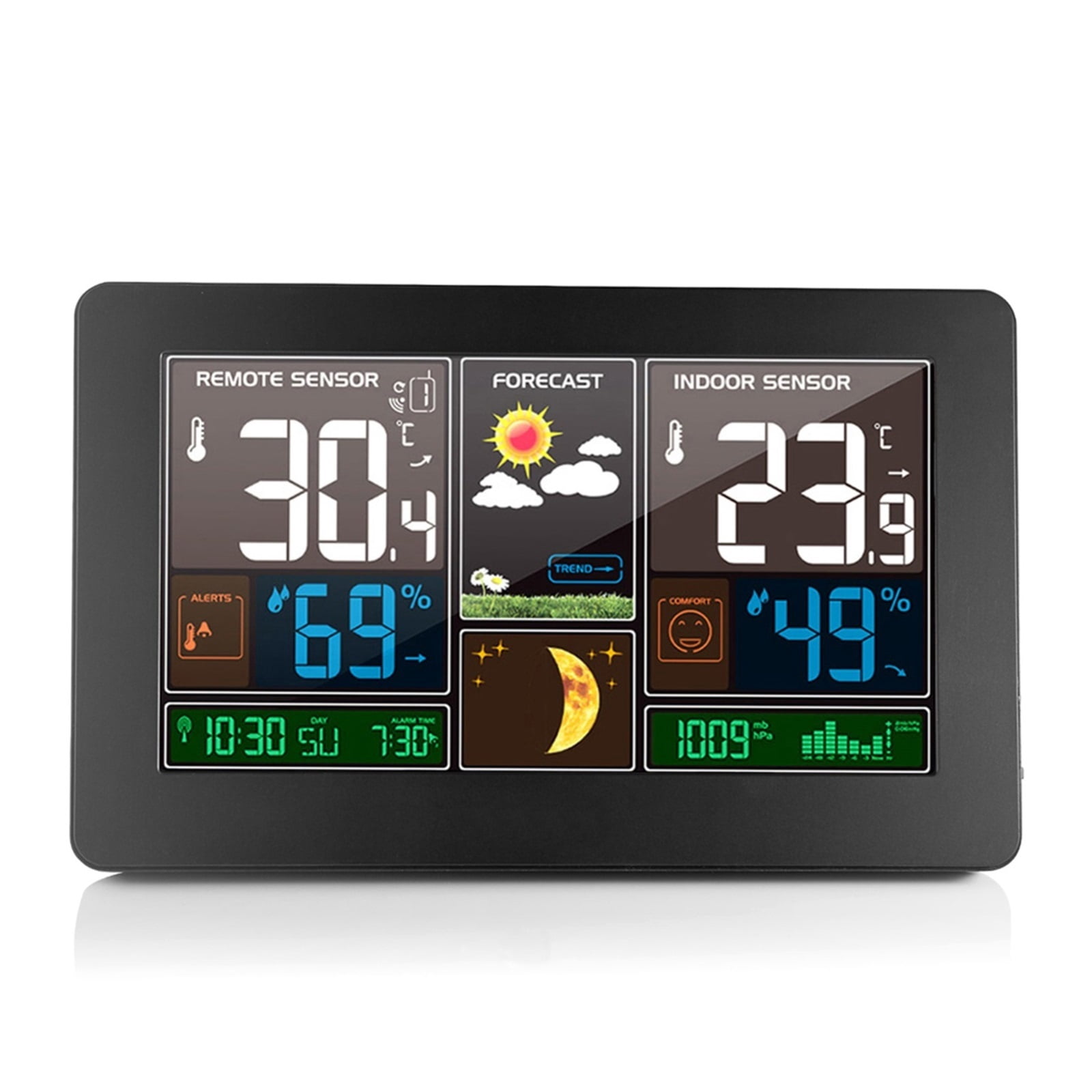 Wireless Weather Station with Backlight, Digital Thermometer Hygrometer Tool
