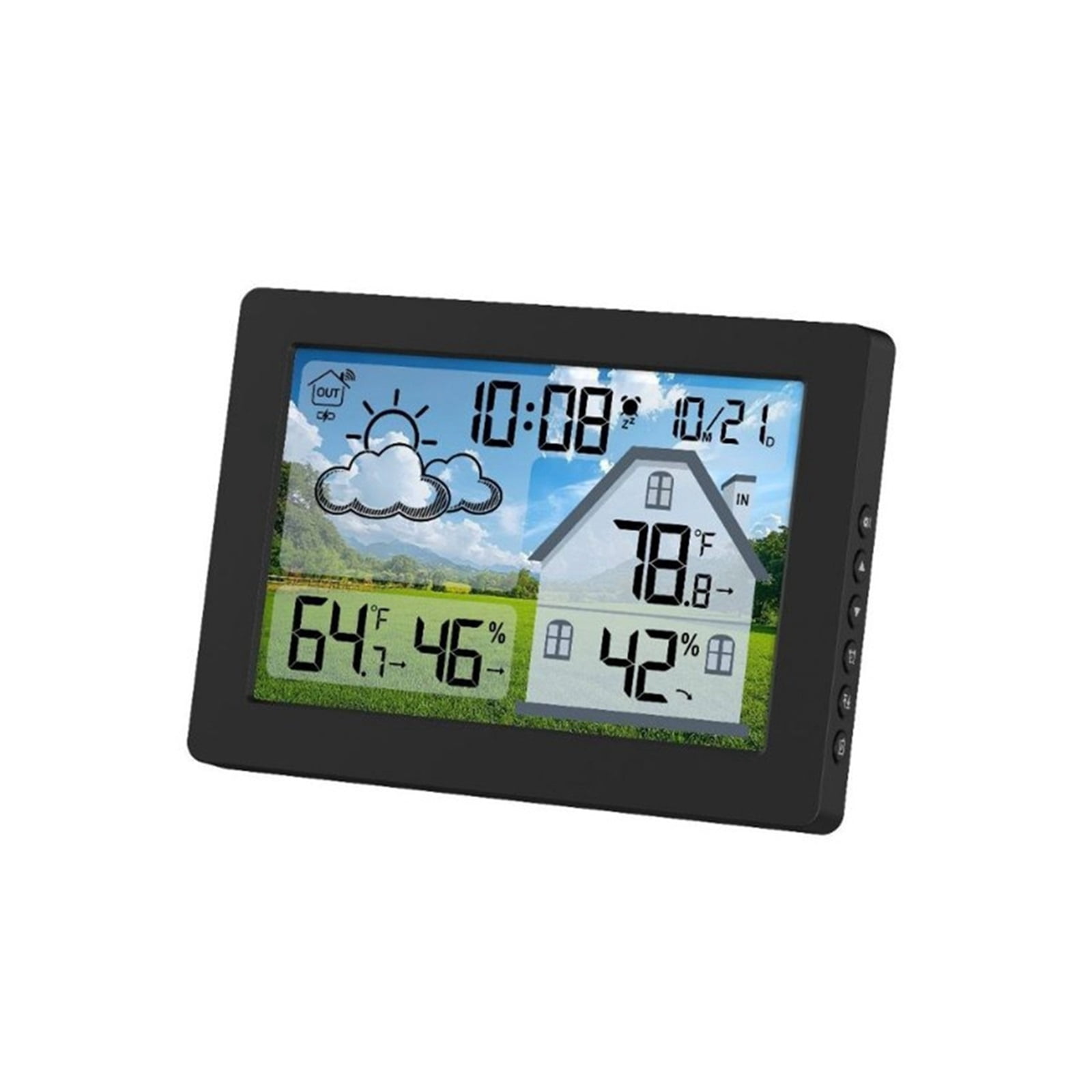 Wireless Weather Station with Color Display, Indoor Outdoor Digital Monitor