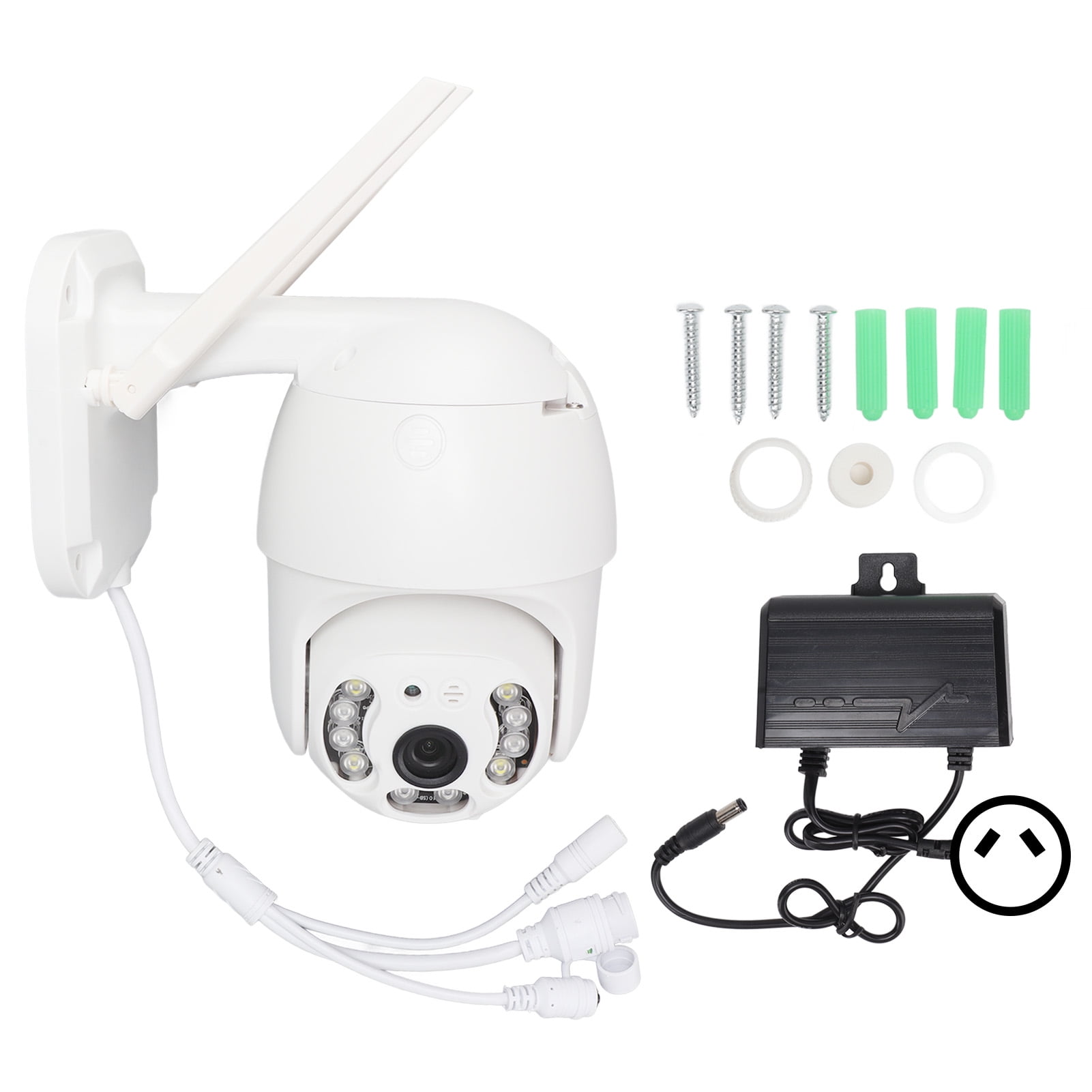 Wireless Webcam Dual Light 3MP IP66 360 Degree Rotation Wall Mounted ...