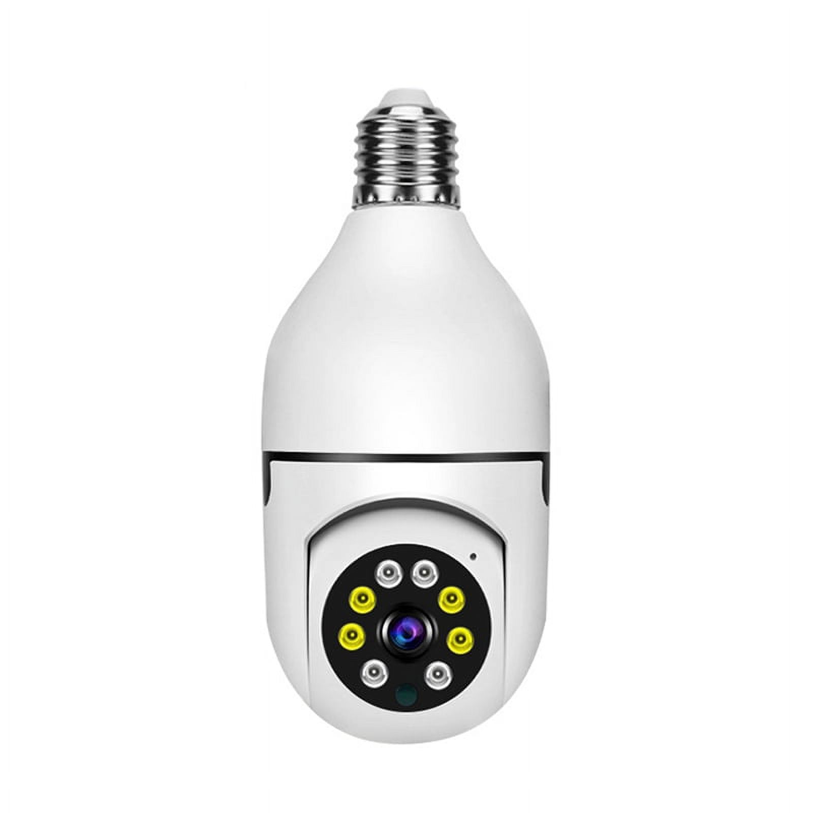 Wireless WiFi 1080P Light Socket Bulb Security Camera Floodlight Night