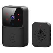 Wireless WiFi Smart Video Doorbell with 2 Way Voice Intercom, Black