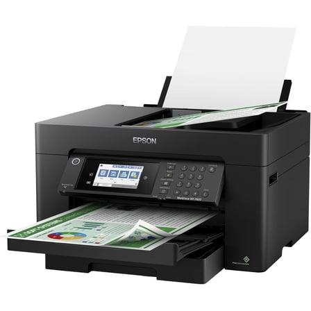 Wireless Wide-Format 4-in-1 Printer (Black) - Auto Duplex, Print/Copy/Scan/Fax for Office