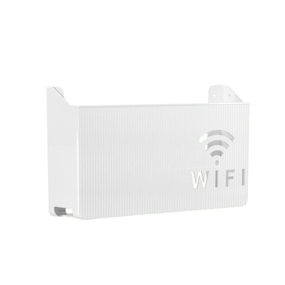 Wireless Wifi Router Storage Box Organizer Abs Plastic Wall Hanging Cable Power Holder Home Decoration