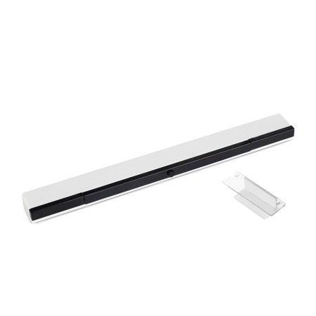 Wireless Wii Sensor Bar, Wireless Infrared Ray Remote Sensor Bar, TSV Replacement Wii U Signal Receiver Motion Sensor Bar, Infrared Ray Inductor w/ Stand Fit for Nintendo Wii/Wii U Console