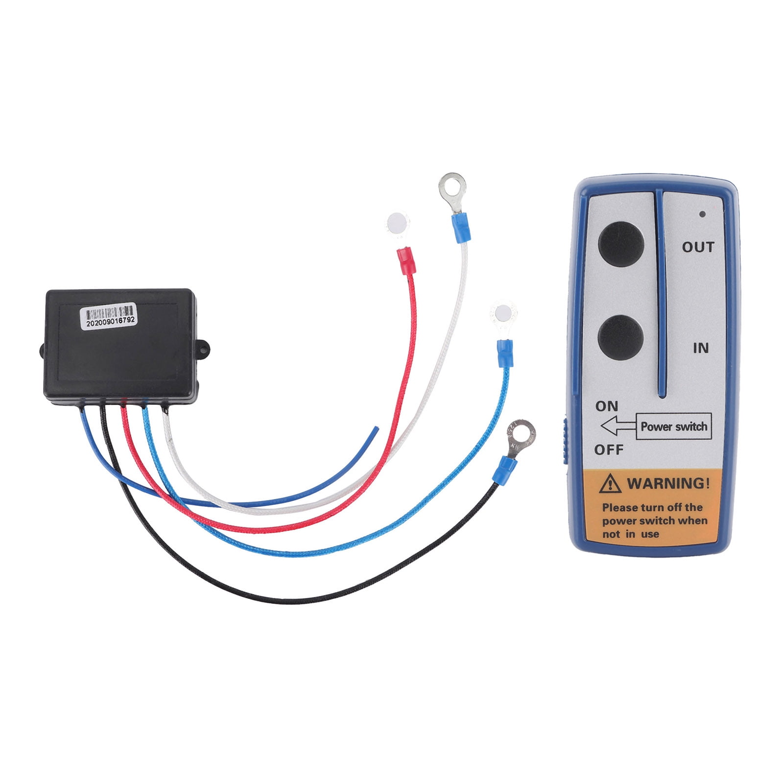 Wireless Winch Controller, Electric Winch Controller Plastic Black 12V