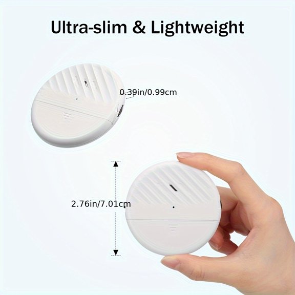 Wireless Window Door Vibration Sensor 125dB Glass Break Vibration Burglar Sensor Alarm for Home Safety Alarm Detector System, 4pcs