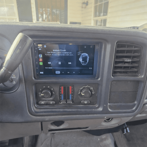 LICHENGTAI Wireless Wired Car Stereo WiFi Bluetooth Carplay/Android Android 15 GPS Navigation Fits For 2003-2006 Chevy Silverado C/K Pickup AHD