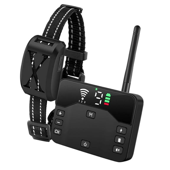 Wireless Wireless Electronic Pet Fence 2-in-1 For 3 Dogs Trainer Waterproof, Up To 800ft Adjustable Electric Fence For Dogs, Anti-Barker, Training Collar Rechargeable, Pet Electric