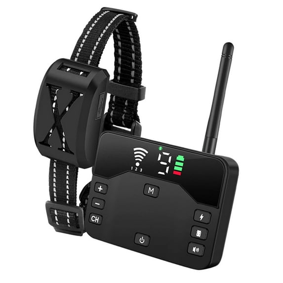 Wireless Wireless Electronic Pet Fence 2-in-1 For 3 Dogs Trainer Waterproof, Up To 800ft Adjustable Electric Fence For Dogs, Anti-Barker, Training Collar Rechargeable, Pet Electric