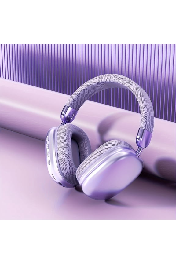 Wireless Wireless Headphones That Fit on Your Head, Featuring Noise Cancellation And Excellent Sound Quality, with a Standby Time of 48 Hours. They Are Comfortable, Foldable, And Ideal for Sports