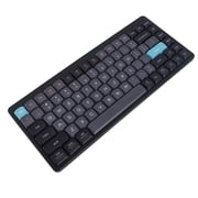 Wireless Wireless Mechanical Keyboard 84 Keys 2.4G+BT5.0+Type C 3 Connections 75% Low Profile Layout Keyboards RGB Light Effect For Tablet Laptop Smartphone