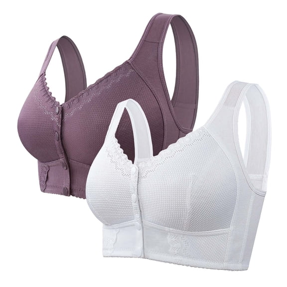 Wireless Women's Bra Moona Bra For Senior Front Closure Breathable Bra For Seniors Wirefree Bras For Older Women, Women's Bra 48