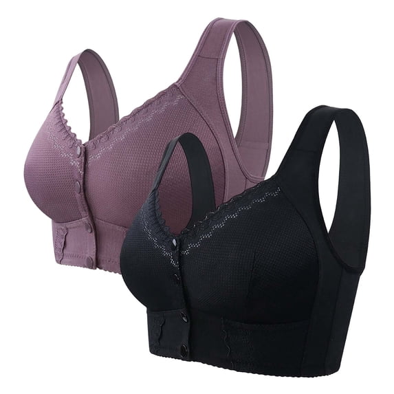 Wireless Women's Bra Moona Bra For Senior Front Closure Breathable Bra For Seniors Wirefree Bras For Older Women, Women's Bra 54