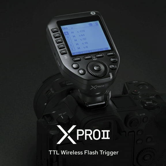 Wireless XPROII-S 2.4G Wireless Flash Trigger Transmitter TTL Autoflash 1/8000s HSS Large LCD Screen 32 Channels 16 Groups Replacement For Cameras