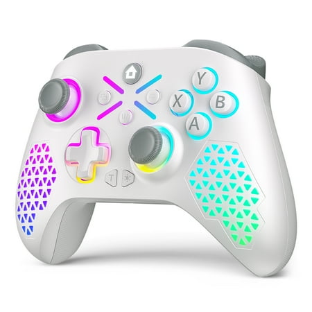 Wireless Xbox One Controller for Xbox One, with RGB LED Light Support Button Mapping and Turbo Function, Compatible with Xbox One, XboxOne X/S, Xbox Series X/S ,Windows PC