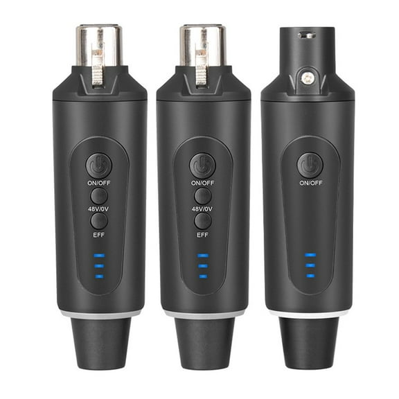 Wireless Xlr Microphone System: Plug-On Transmitter & Receiver with 48V