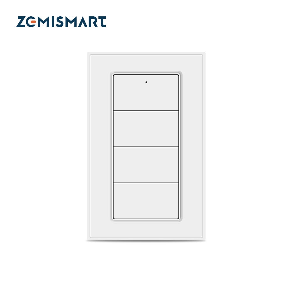 Wireless Zigbee Smart Button 4-Way Remote Switch and Scene Controller ...