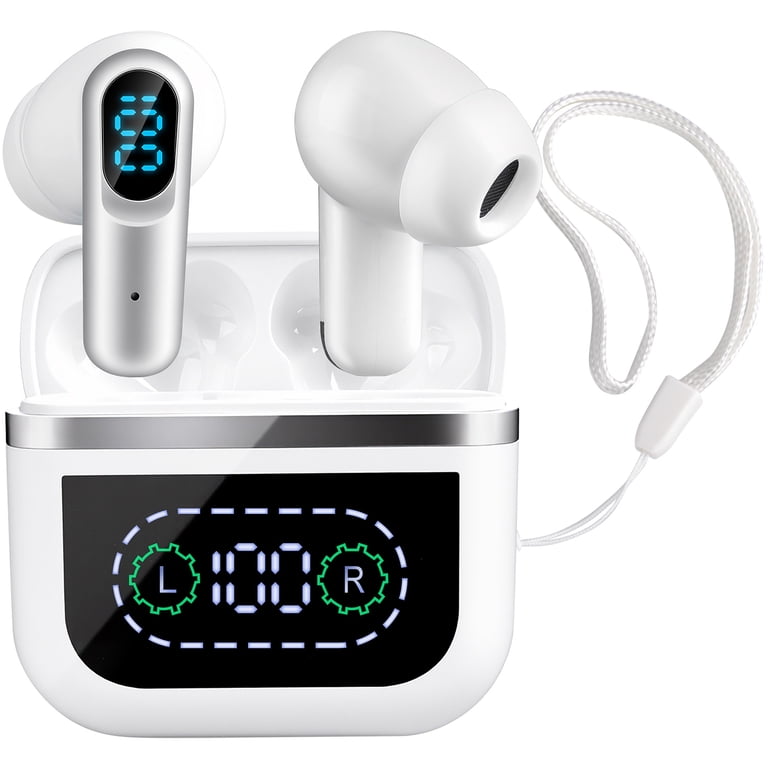 White Wireless Earbud Charging Case with Display Amazon.com: NerdTech Touch Screen Earbud - Wireless  main image 4