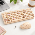 Wireless and Mouse Combo, Full Sized, Milk Tea Colorful, Retro ...