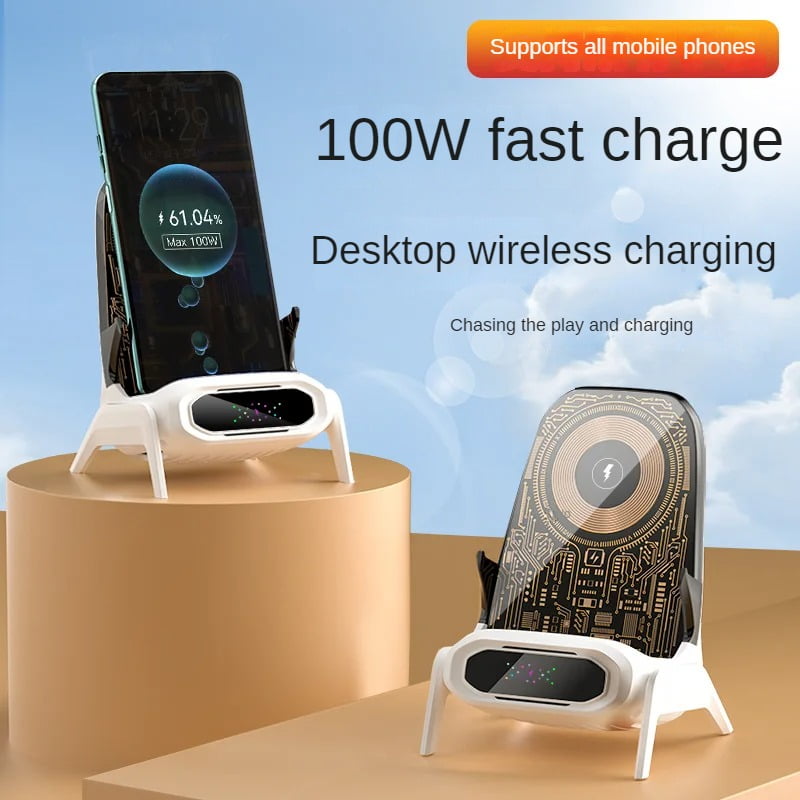 Wireless charger supports all mobile phone desktop stand 100W magnetic ...