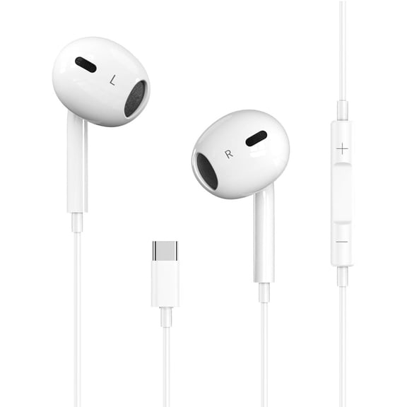 Wireless headphones, Type C noise-canceling headphones with microphone and remote control, specially designed for smartphones, laptops, MP3 players and other devices, supporting use on more devices.