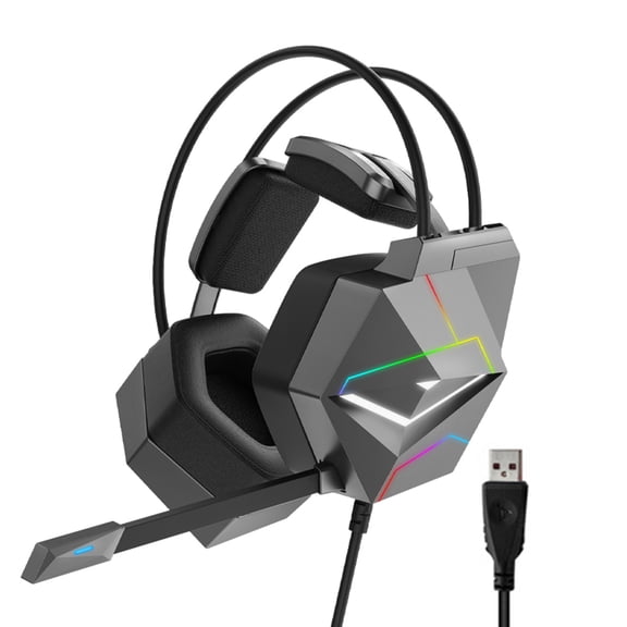 Wireless headset,With Noise Sound Led Noise Pc Noise Virtual Sound Noise Usb Wired Ear Noise Led Pc Headset Noise Pc - Headset Virtual Sound Over 7.1 Surround Sound Led Pc Laptop Headset Pc