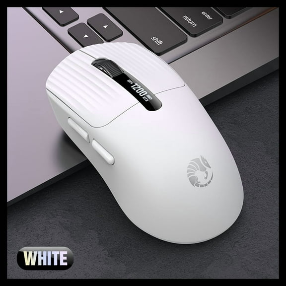 Wireless mouse, 2,4G dual-mode wireless, optical motion detection, right hand, USB C-type charging, rechargeable lithium battery, wireless mouse for office and home computers