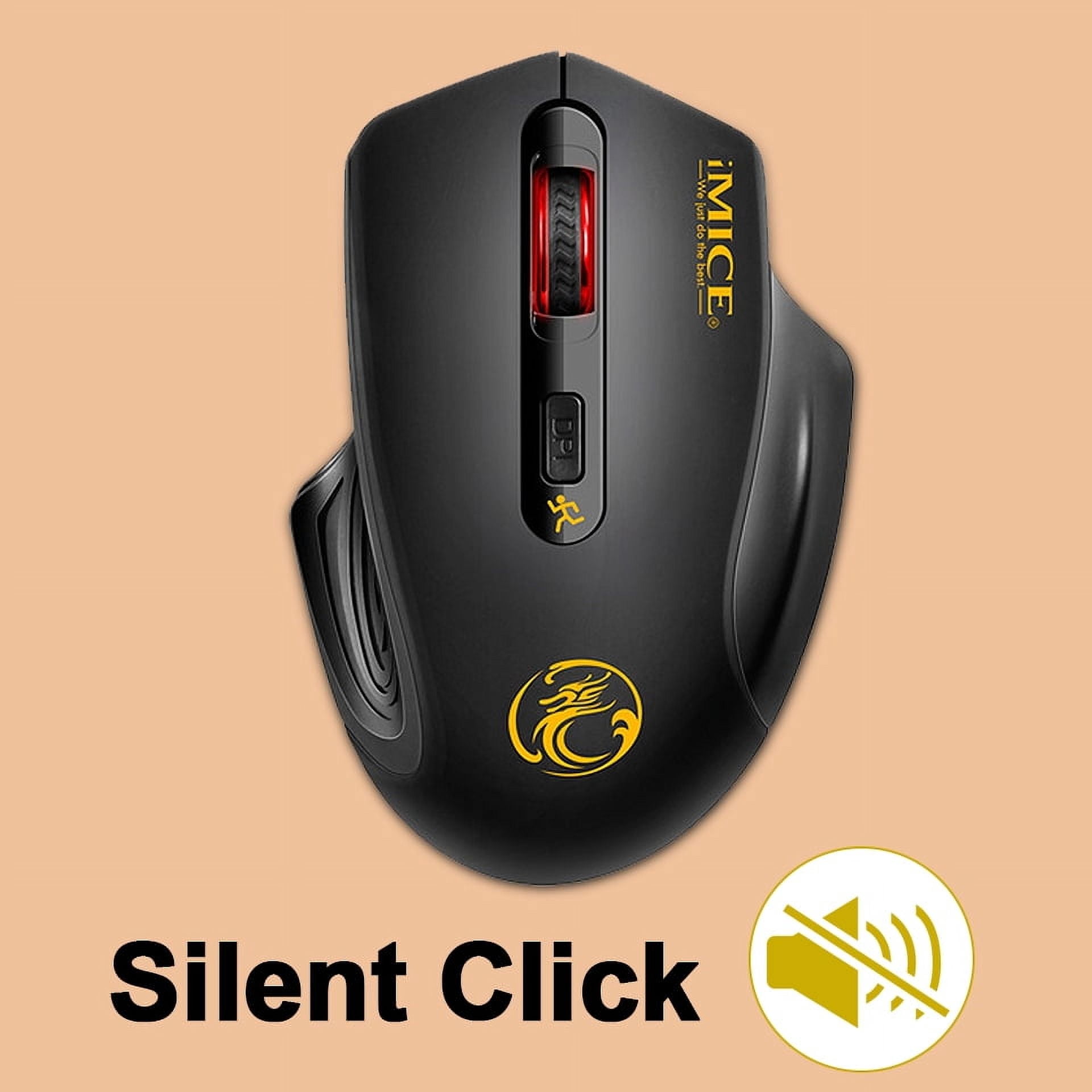 Wireless mouse computer ergonomic mause 2.4G Optical Silent pc mice ...