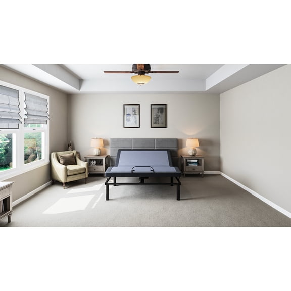 Wireless remote, 3 - in - 1 leg design - Twin adjustable bed base for functionality