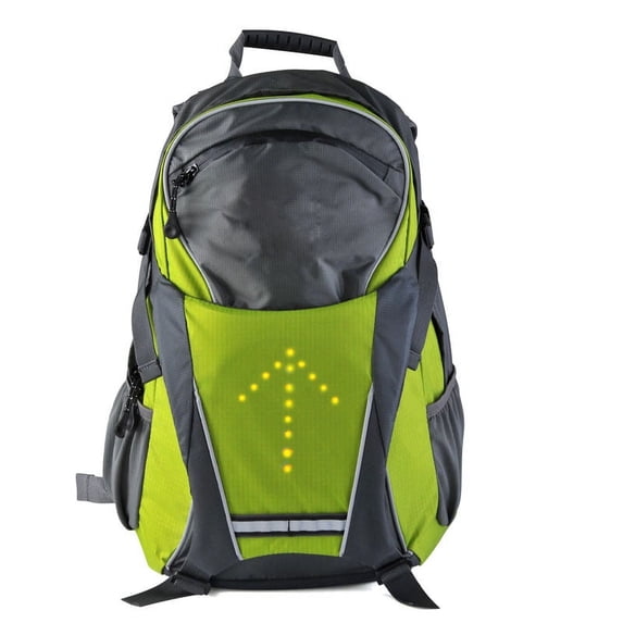 Wireless remote control LED light warning backpack,green