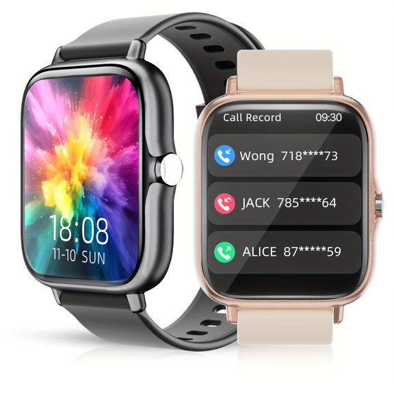 Wireless smart Watch 1.83" HD Touch Screen, Fitness Tracker with Sleep Tracking, Multiple Sports Modes, Compatible iphone , Free & Cable