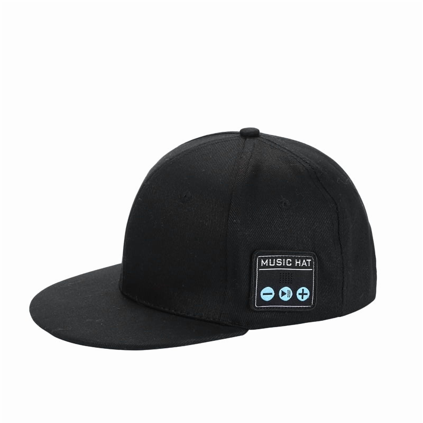 Wireless speaker hat Bluetooth 5.4 dual speaker outdoor sports music playback duckbill hat,Black,Bluetooth 5.4,YX2-B