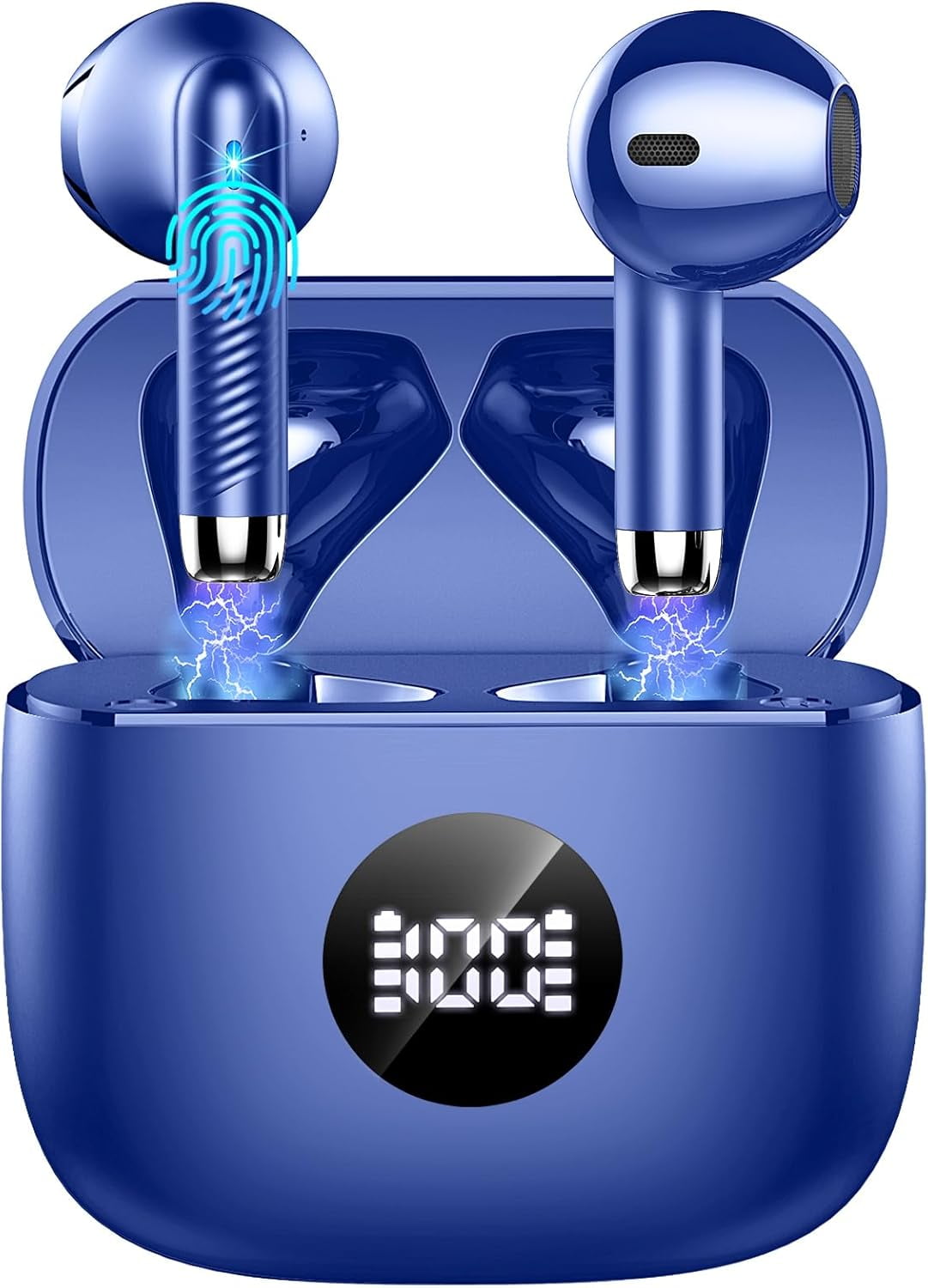 WirelessEarbuds, Bluetooth 5.4 Ear Buds LED Power Display Headphones ...